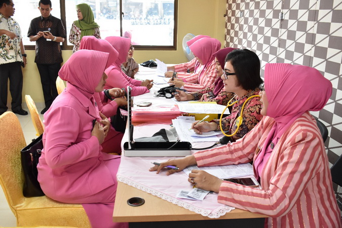 Bhayangkari Polresta Gelar Sosialisasi Tes IVA
